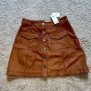 Vegan Suede Abercrombie Skirt - Never Worn